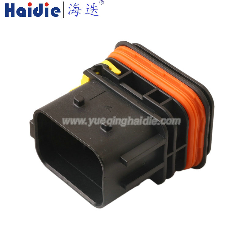 1-1823449-1 Haidie 22 Pin Male Composite Automotive Wire Harness Connector Plastic Housing Plug with Matching Terminals
