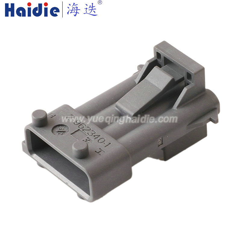 2-962340-1 Haidie 4 Pin Male Waterproof Automotive Wire Harness Connector Plastic Housing Plug with Matching Terminals