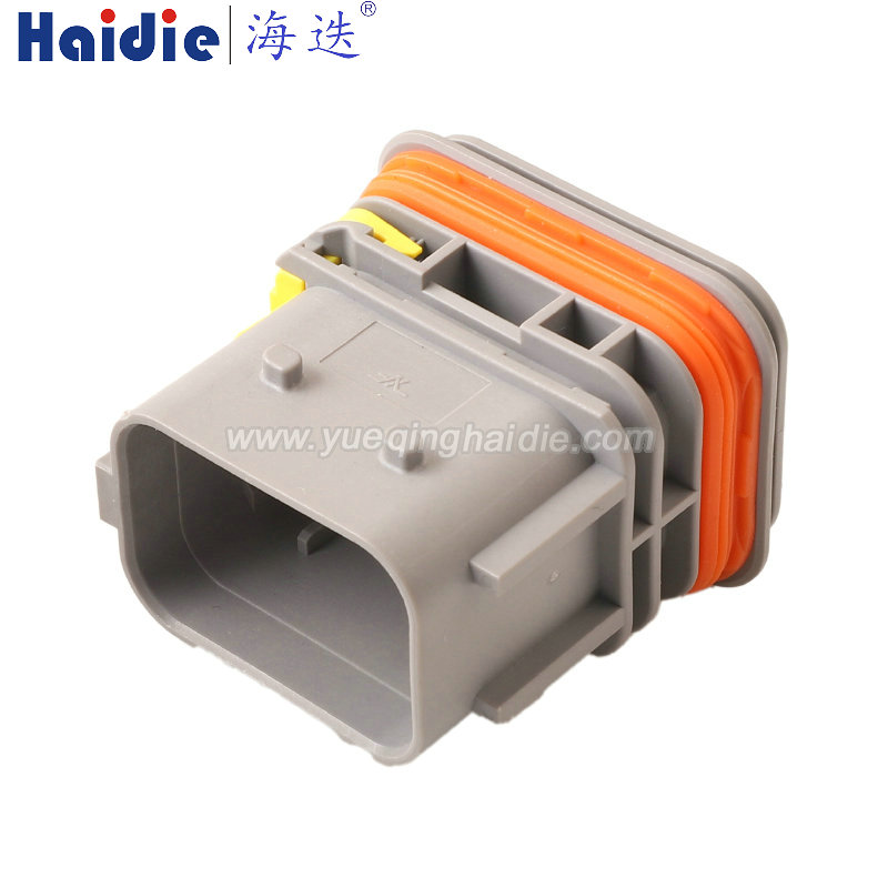 2-1823449-1 Haidie 22 Pin Male Composite Automotive Wire Harness Connector Plastic Housing Plug with Matching Terminals