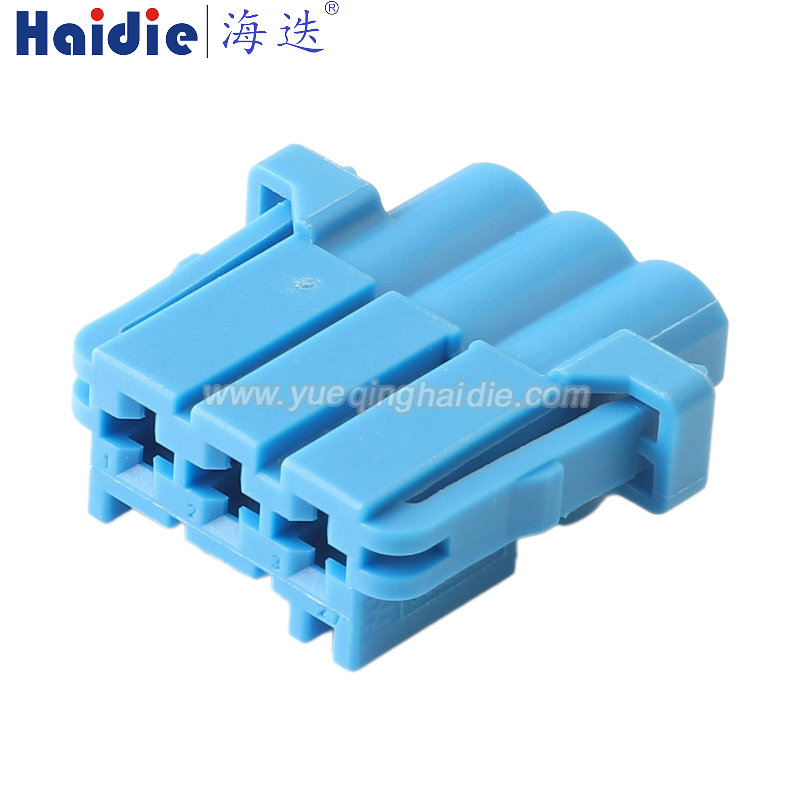 3-968977-9 Haidie 3 Pin Female Automotive Wire Harness Connector Plastic Housing Plug with Matching Terminals