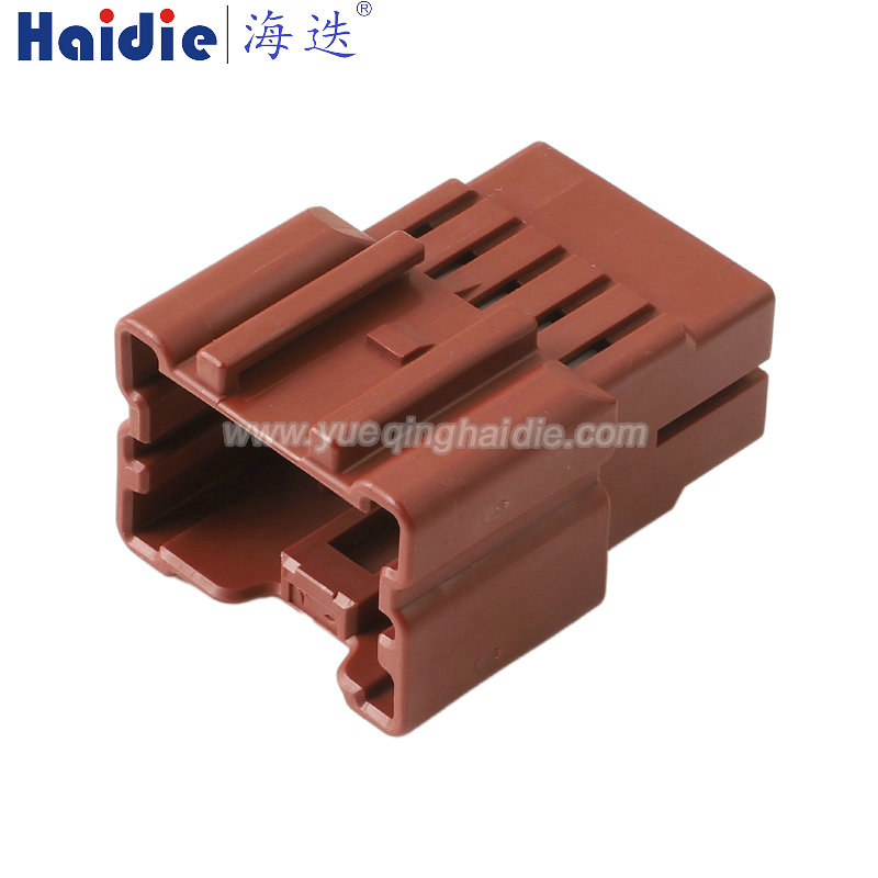 6098-6976 Haidie 8 Pin Male Automotive Wire Harness Connector Plastic Housing Plug with Matching Terminals