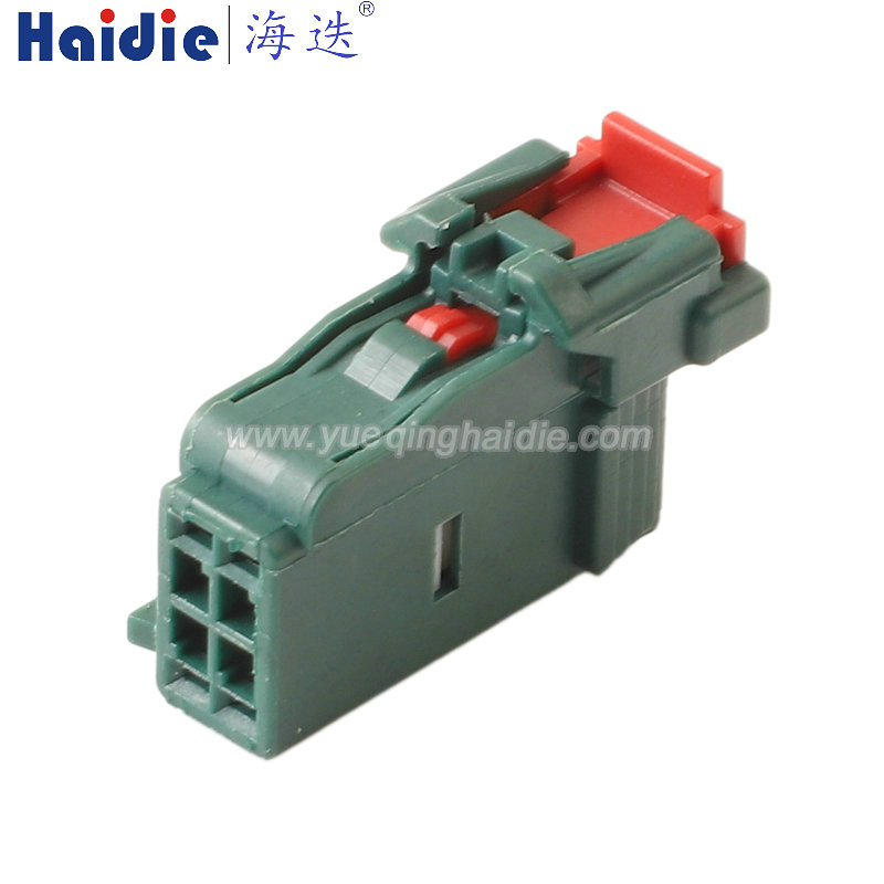 6098-8437 Haidie 4 Pin Female Automotive Wire Harness Connector Plastic Housing Plug with Matching Terminals