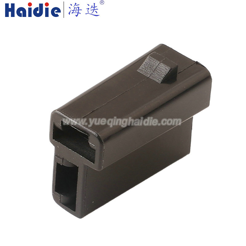 2973781 Haidie 2 Pin Female black composite Automotive Wire Harness Connector Plastic Housing Plug with Matching Terminals