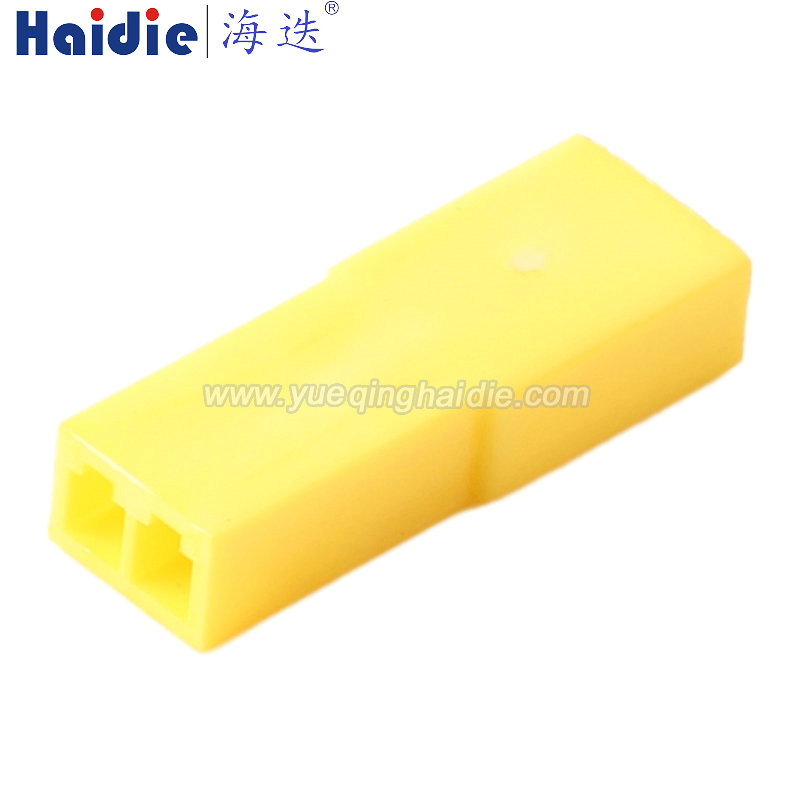 HD029E-0.6-11Y Haidie 2 Pin Male Automotive Wire Harness Connector Plastic Housing Plug with Matching Terminals