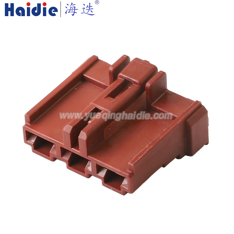 HD031K-6.3-21 Haidie 3 Pin Female Automotive Wire Harness Connector Plastic Housing Plug with Matching Terminals