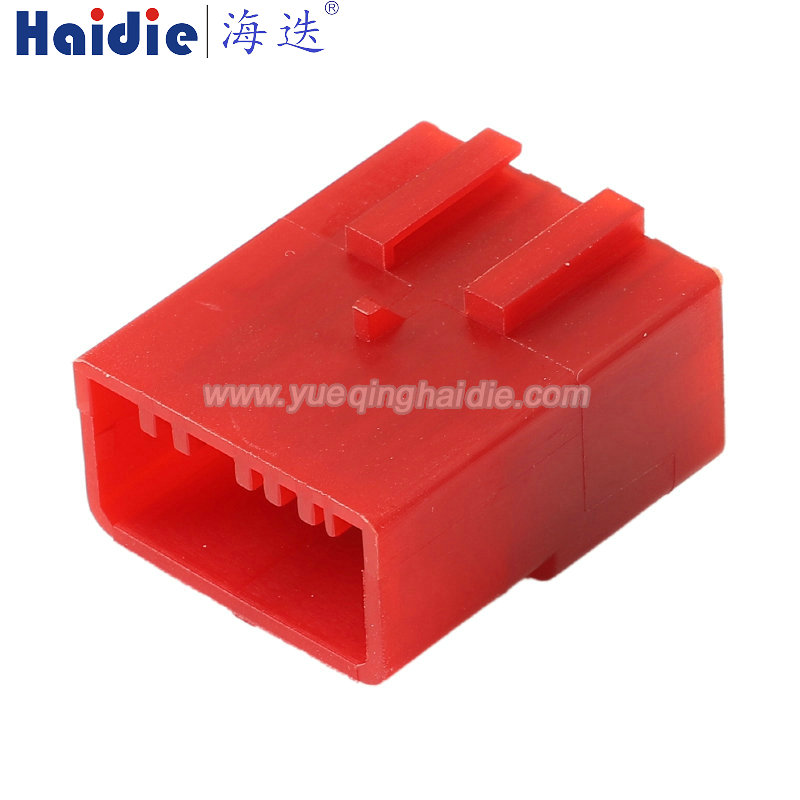 HD041B-4.8-11 Haidie 4 Pin Male Automotive Wire Harness Connector Plastic Housing Plug with Matching Terminals