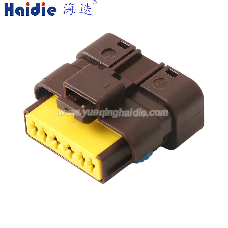 HD066D-1.5-2.8-21 Haidie 6 Pin Female composite waterproof Automotive Wire Harness Connector Plastic Housing Plug with Matching Terminals