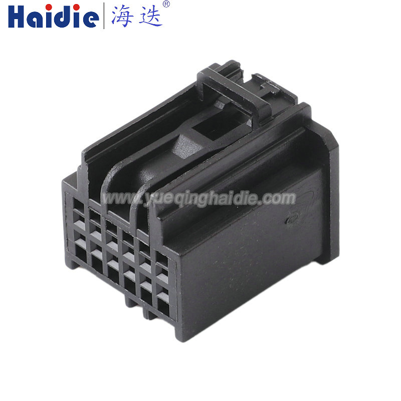 HD124F-0.6-21 Haidie 12 Pin Female Automotive Wire Harness Connector Plastic Housing Plug with Matching Terminals