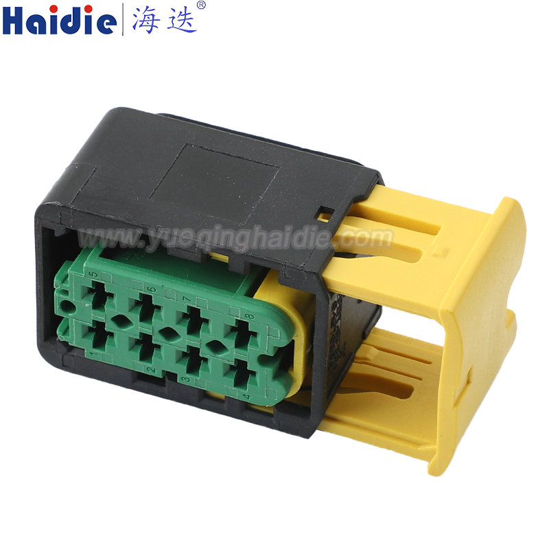 3-1670894-1 Haidie 8 Pin Female waterproof Automotive Wire Harness Connector Plastic Housing Plug with Matching Terminals