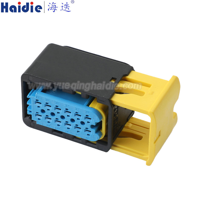 4-1703639-1 Haidie 12 Pin Female Automotive Wire Harness Connector Plastic Housing Plug with Matching Terminals