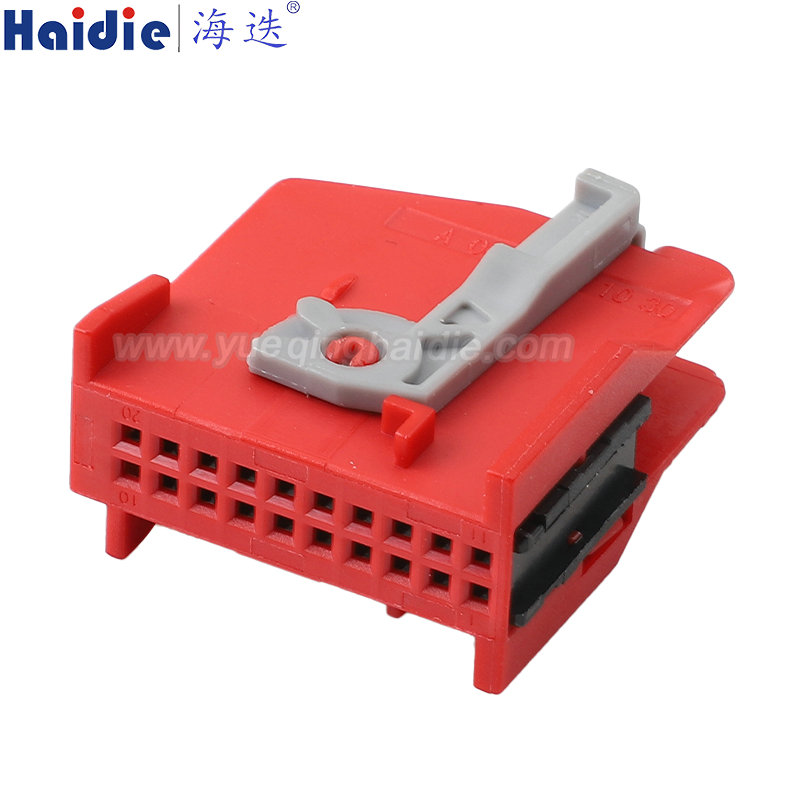 4-1718422-1/968176-1 Haidie 20 Pin Female Automotive Wire Harness Connector Plastic Housing Plug with Matching Terminals