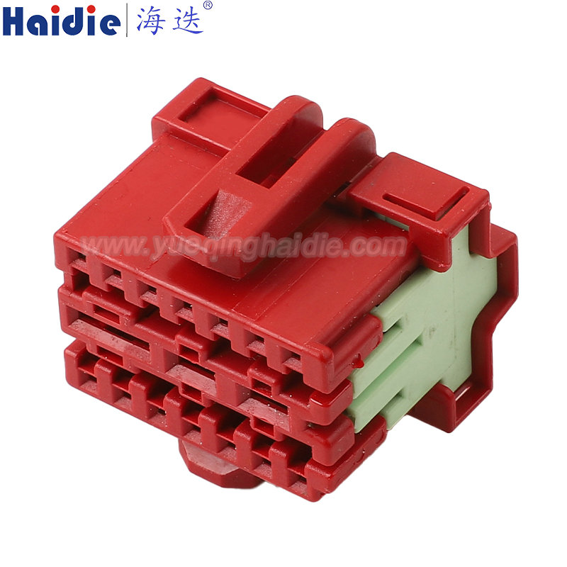8E0972483B Haidie 17 Pin Female composite Automotive Wire Harness Connector Plastic Housing Plug with Matching Terminals