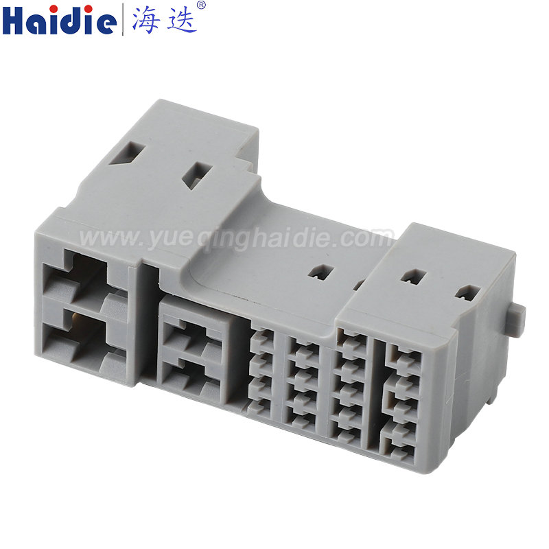 HD228-1.5-6.3-9.5-21 Haidie 22 Pin Female composite Automotive Wire Harness Connector Plastic Housing Plug with Matching Terminals