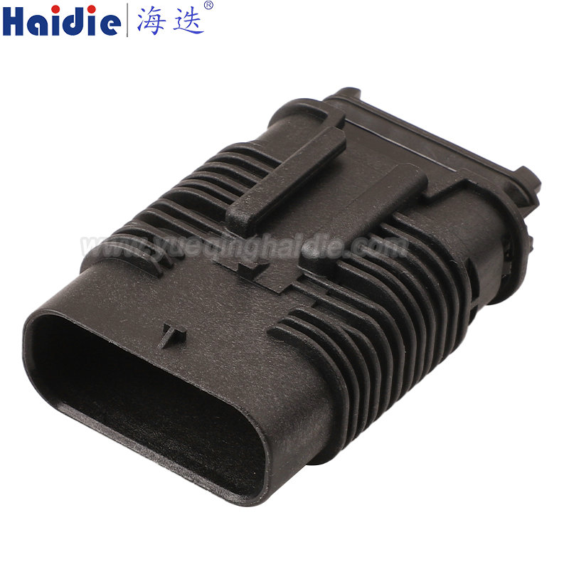 807-378-511 Haidie 12 Pin Male waterproof Automotive Wire Harness Connector Plastic Housing Plug with Matching Terminals