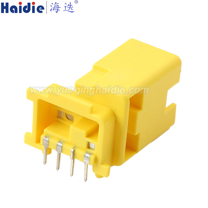 6098-3606 Haidie 4 Pin Female Automotive Wire Harness Connector Plastic Housing Plug with Matching Terminals