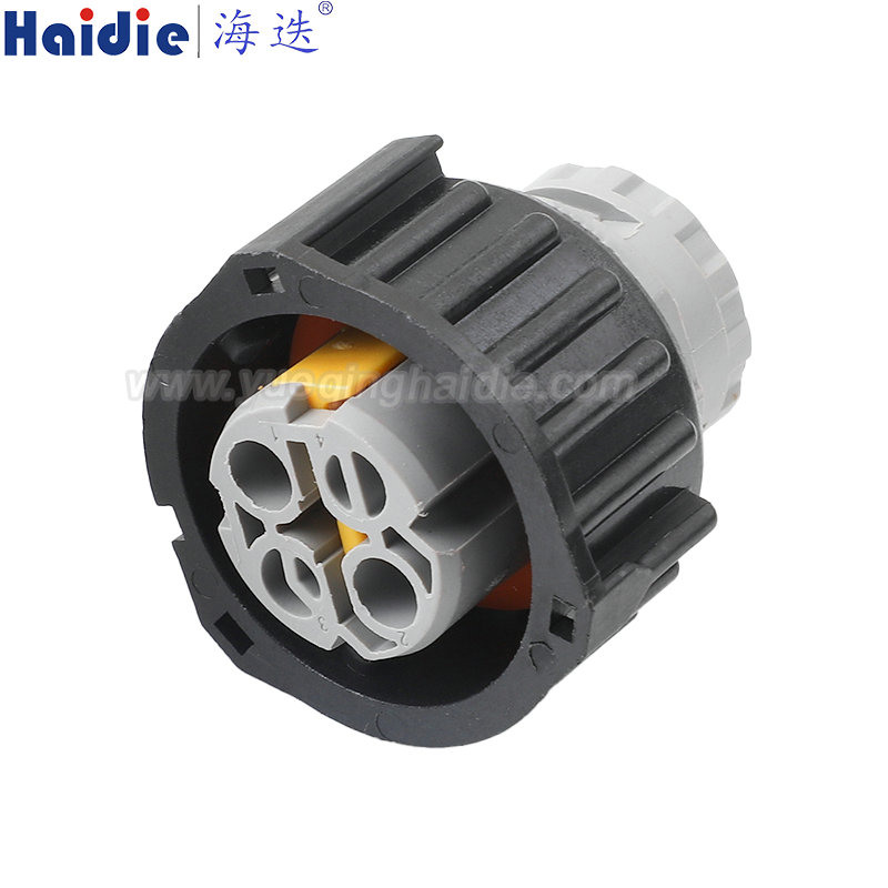 185636-1 Haidie 4 Pin Automotive Wire Harness Connector Plastic Housing Plug with Matching Terminals