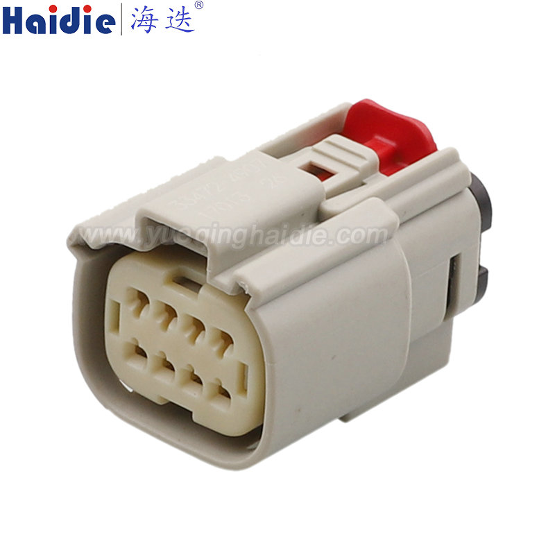 33472-4928 Haidie 8 Pin Female waterproof Automotive Wire Harness Connector Plastic Housing Plug with Matching Terminals