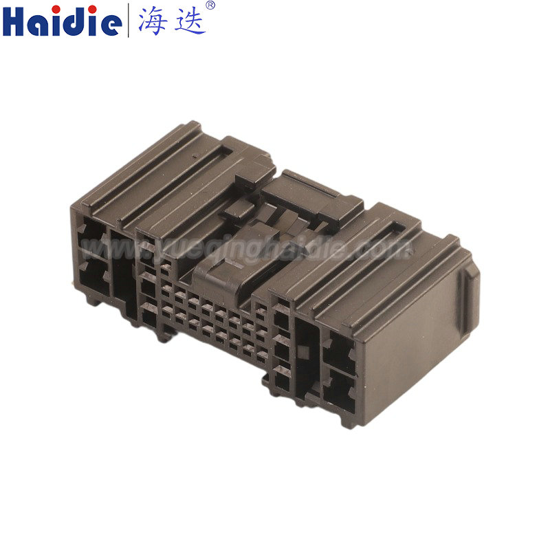 6098-9828, 28pin, female, composite, black, Automotive Wire Harness Connector