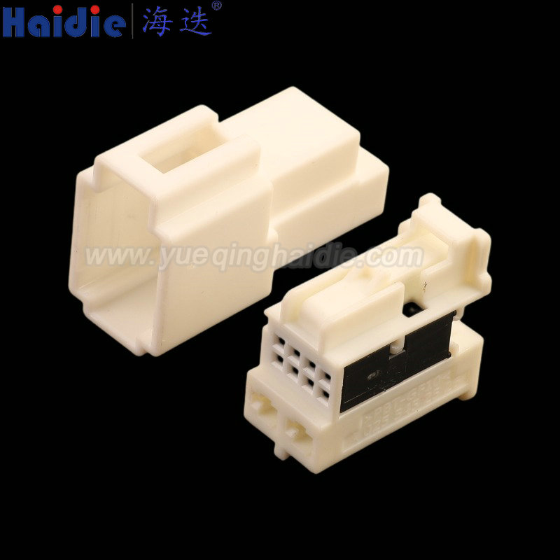 HD104-0.6-2.8-11 / HD104-0.6-2.8-21, 10pin, composite, white, male, female, Automotive Wire Harness Connector Plastic Housing Plug