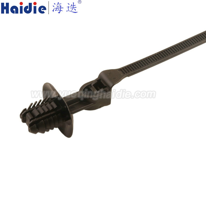 157-00218/T50ROSFTOVAL12.5SO-PA66HIRHSUV-BK, Fixing tie for hole (oval), outside serrated, ⌀2.0-50.0mm, black, 1000pcs.
