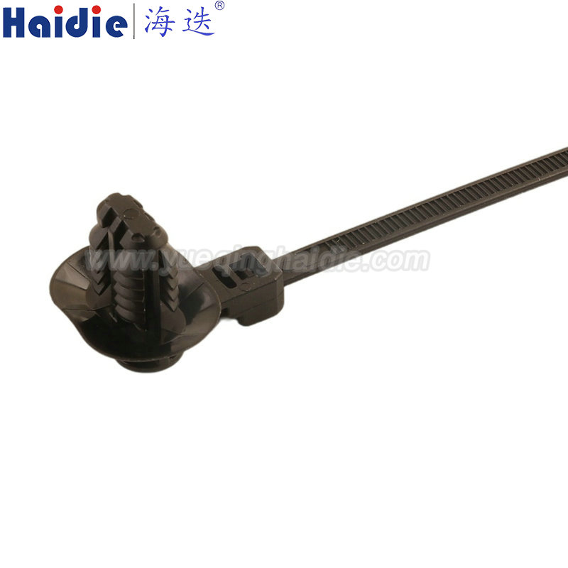 157-00224/T50ROSFTOVAL12.5A-PA66HIRHSUV-BK, Fixing tie for hole (oval), outside serrated, ⌀2.0-50.0mm, black, 500pcs.