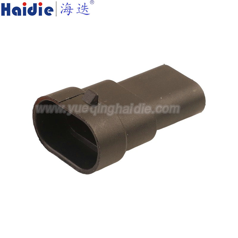 HD9005-2.8-11E, 2pin, male, waterproof, Automotive Wire Harness Connector Plastic Housing Plug