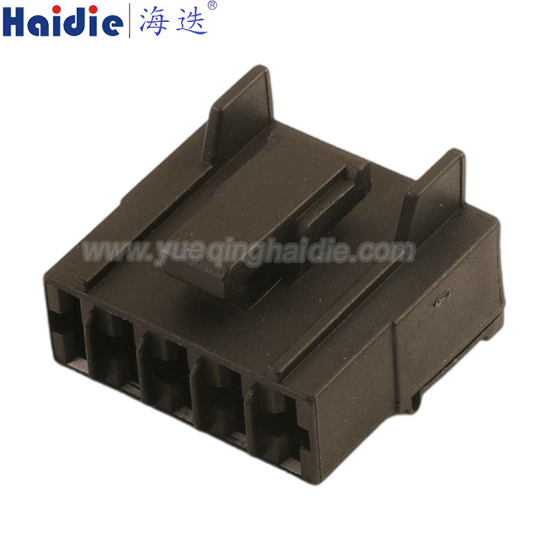 HD059F-6.3-21, 5pin, female, umsealed, black, Automotive Wire Harness Connector Plastic Housing Plug with Matching Terminals